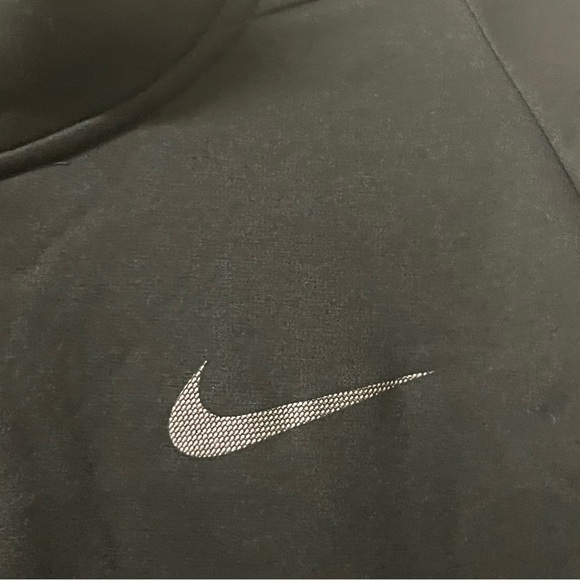 Nike Dri Fit Men’s Black 1/4 Zip Top Sweatshirt Size Large - Picture 3 of 7